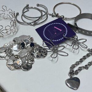 Lot of Silver-toned Contemporary Jewelry
